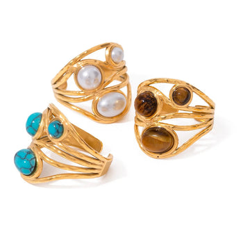 Claus Cat Eye Ring 18K