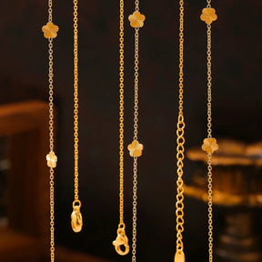 Goldie Flora Five Charms Luxury Necklace -18K