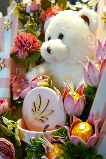 Blossom Teddy Gift Box