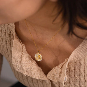 Allure Rose Necklace -18K