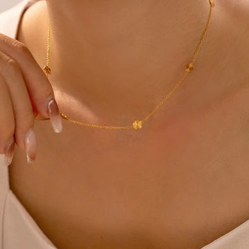 Goldie Flora Five Charms Luxury Necklace -18K
