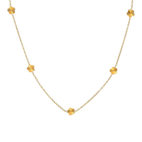 Goldie Flora Five Charms Luxury Necklace -18K