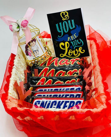 Red small chocolate Basket