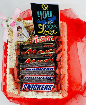 Red small chocolate Basket