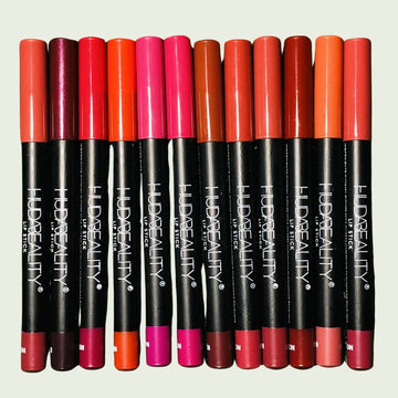 12 Pcs Huda Beauty Lip Pencils